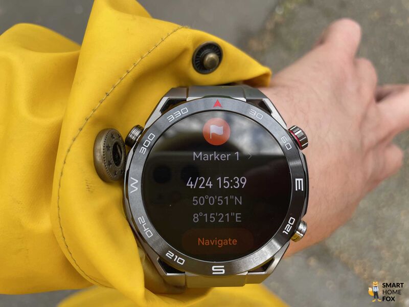 Man sieht den Expeditions-Modus der Huawei Watch Ultimate.